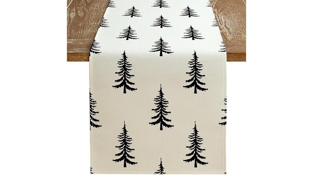 christmas tree table runner