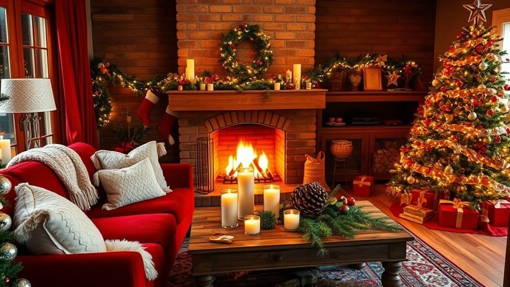 cozy christmas living room ideas