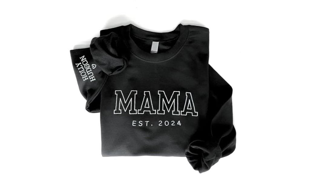 custom embroidered mama sweatshirt