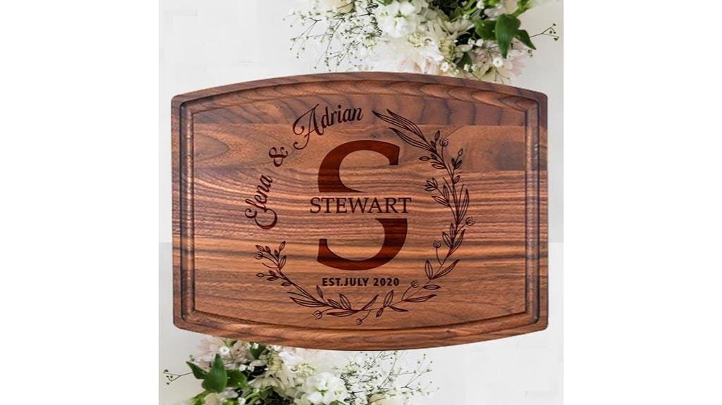customized couples cutting boards