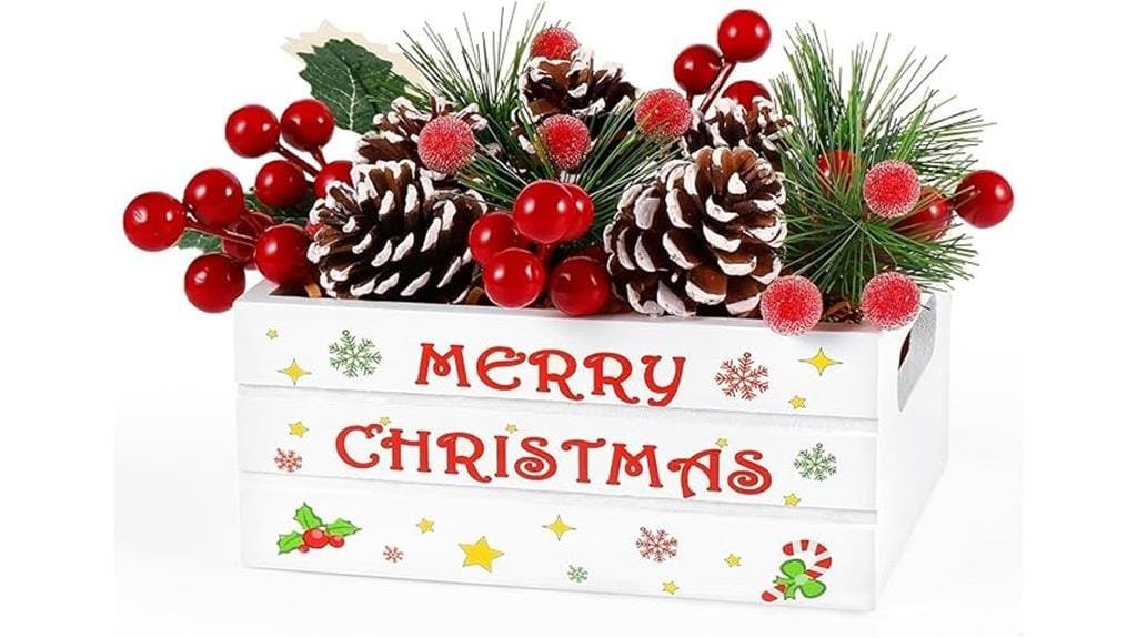 festive mini wooden crates