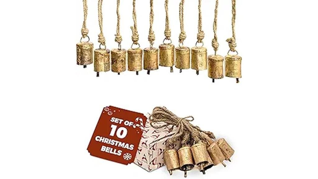 gold holiday ornament set