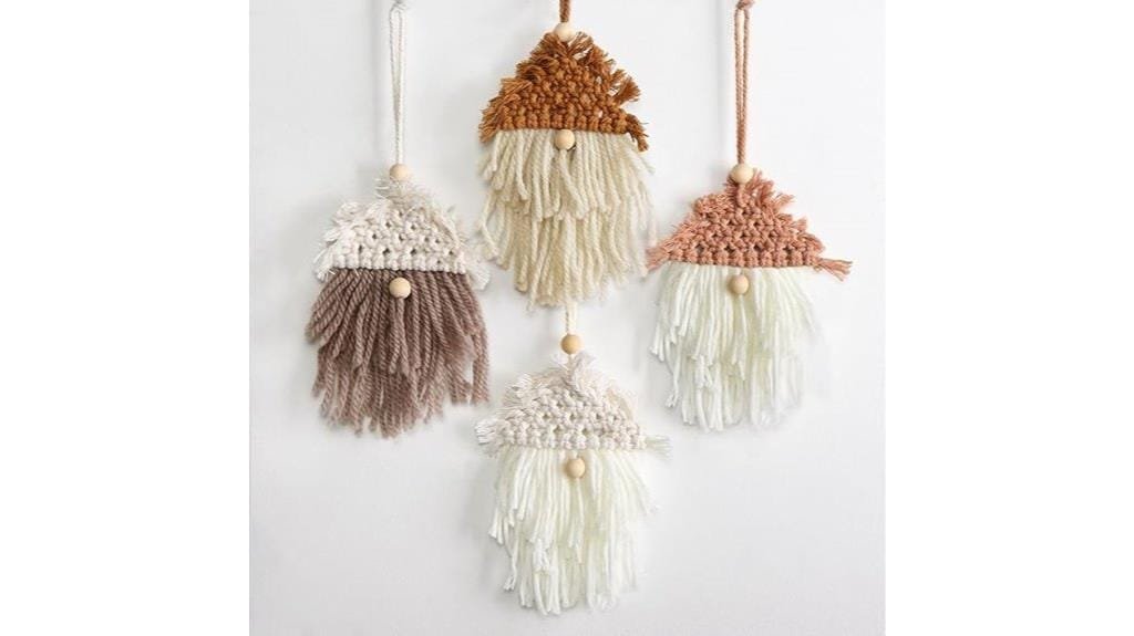 handmade boho christmas ornaments