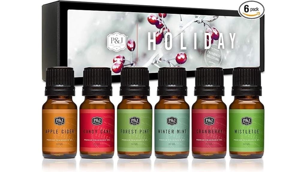 holiday candle soap set