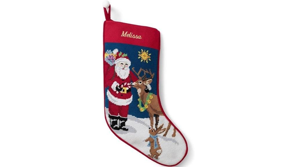 holiday needlepoint stockings collection