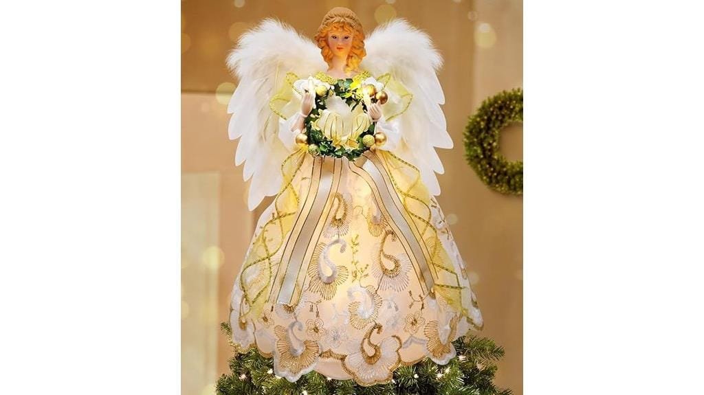 illuminated 12 inch angel topper