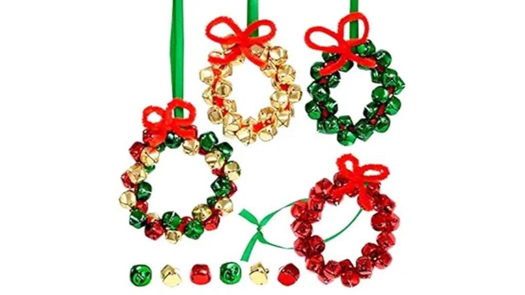 jingle bell wreath ornaments