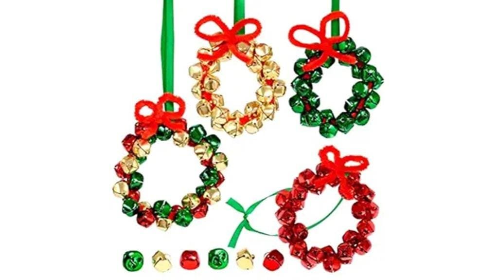 jingle bell wreath ornaments