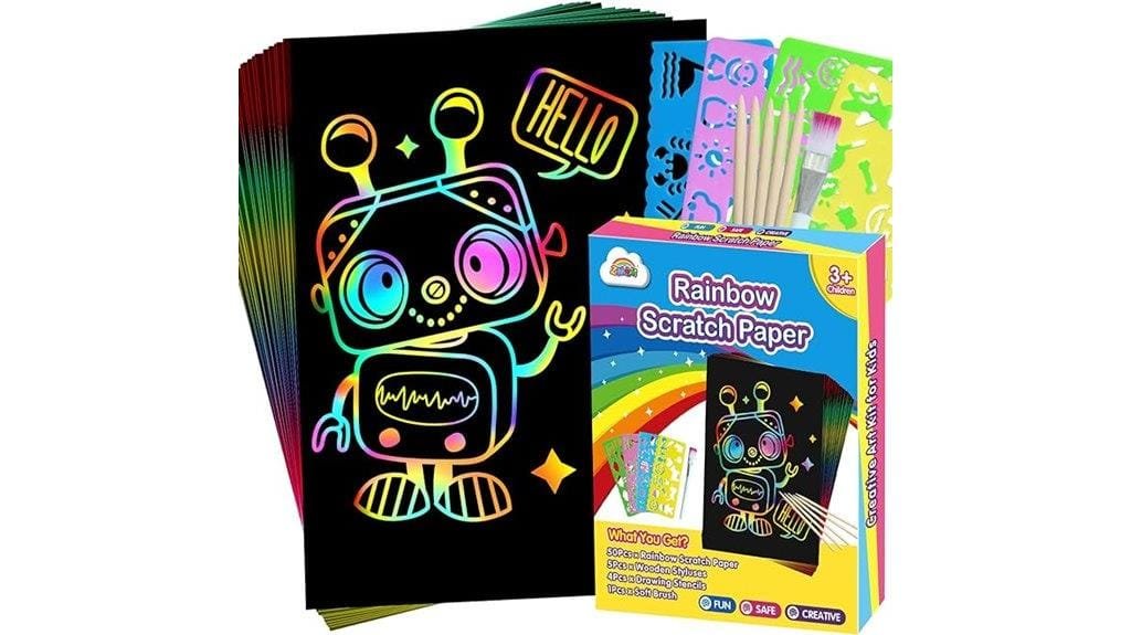 kids scratch art supplies