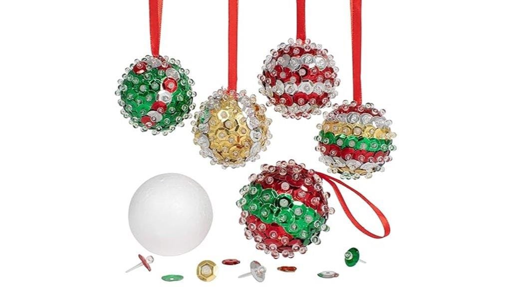 kids sequin ornament craft