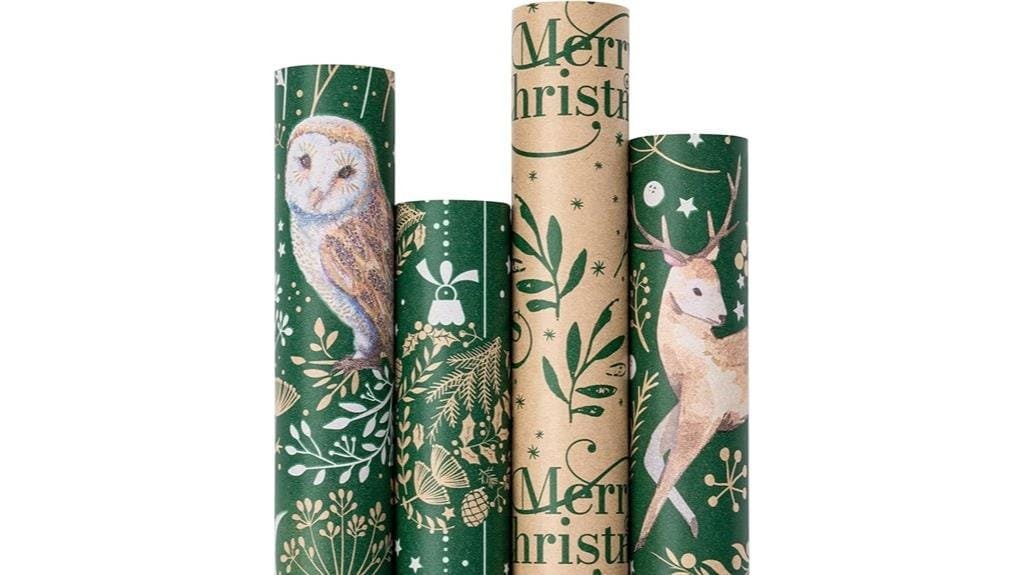 kraft christmas wrapping paper