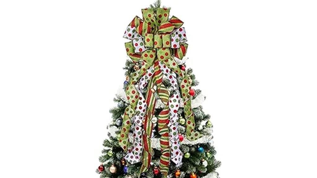 large green christmas bow