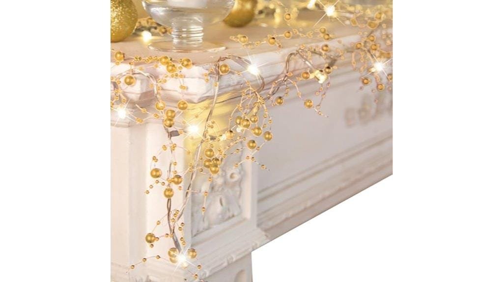 lighted berry garland decor