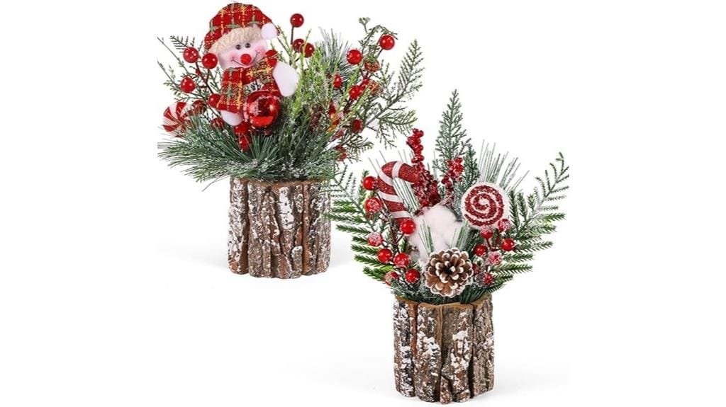 mini christmas tree decor