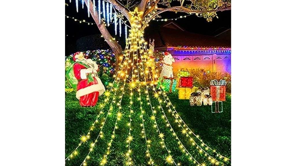 outdoor christmas star lights