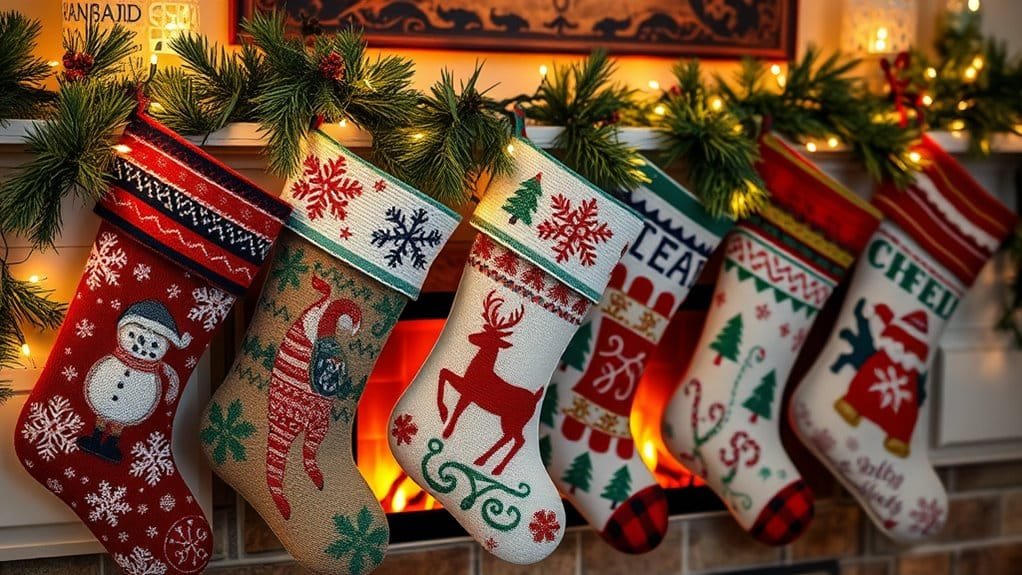 personalized holiday needlepoint stockings