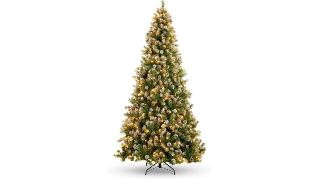pre lit artificial christmas tree