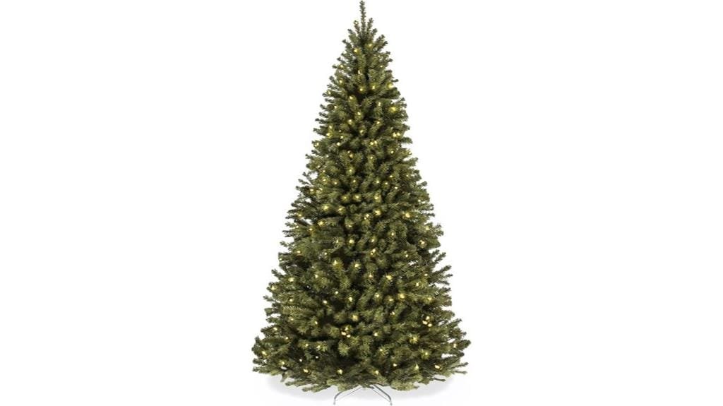 pre lit spruce christmas tree