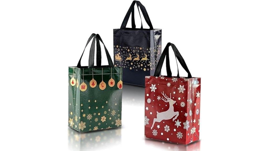 reusable festive gift bags