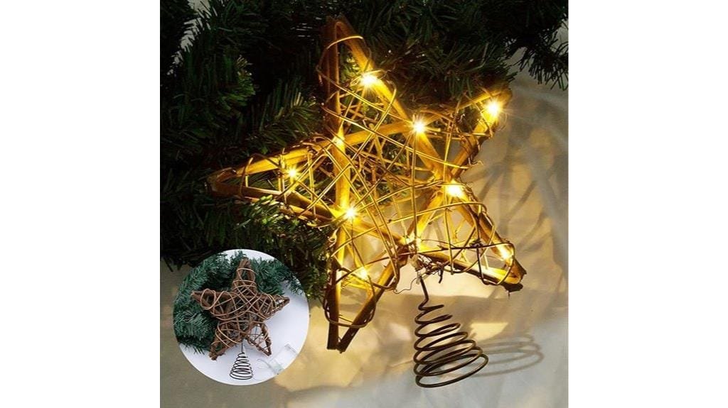 rustic star tree topper