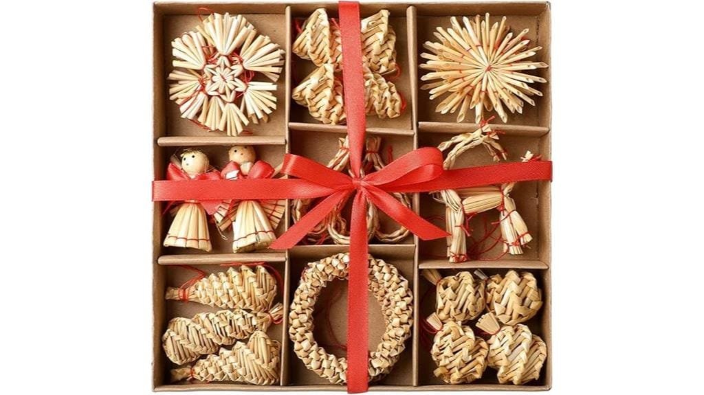 scandinavian christmas ornament set