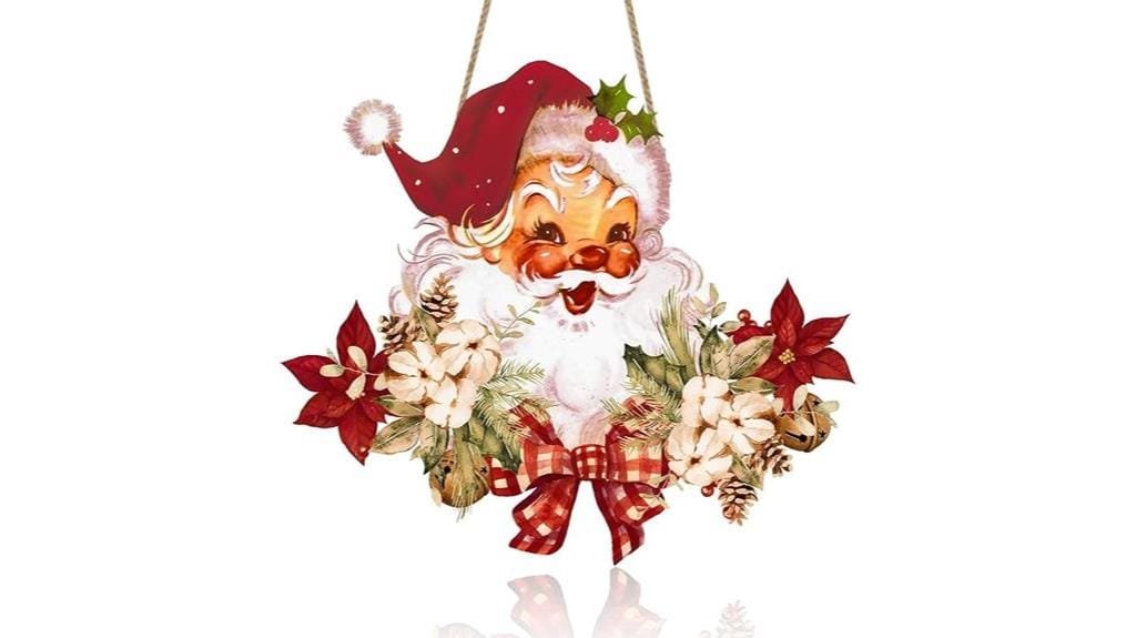 vintage santa claus sign