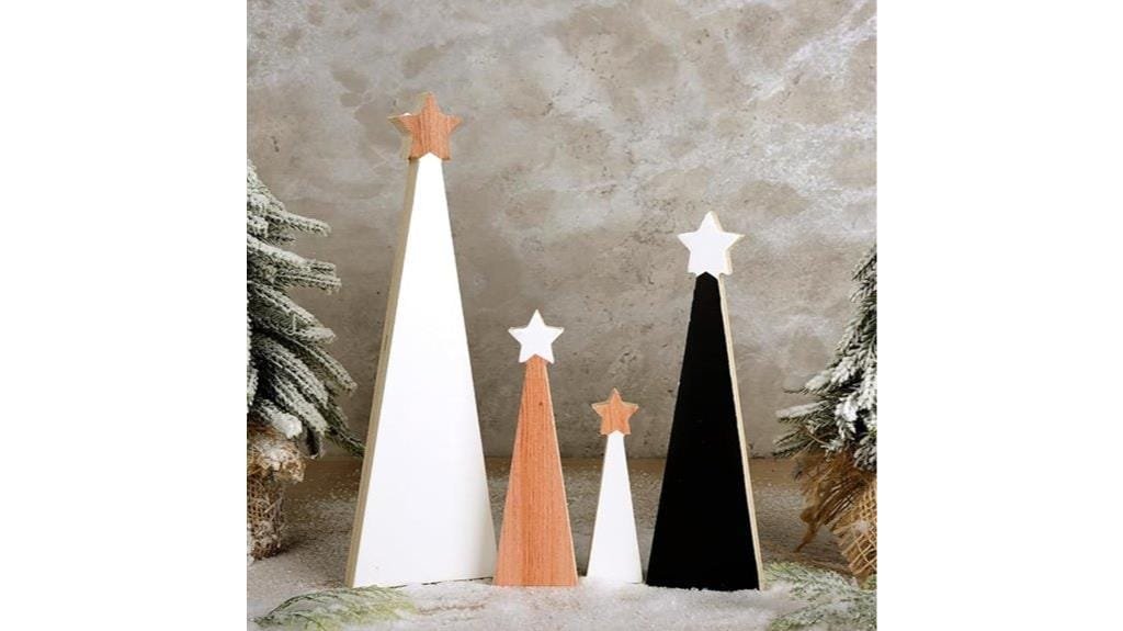 wooden christmas tree ornaments