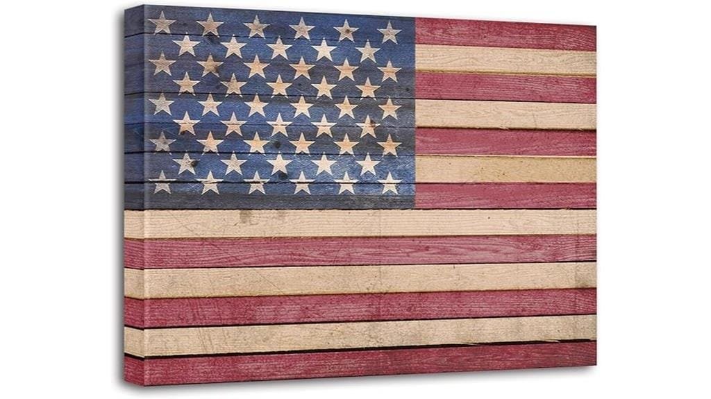american flag canvas art