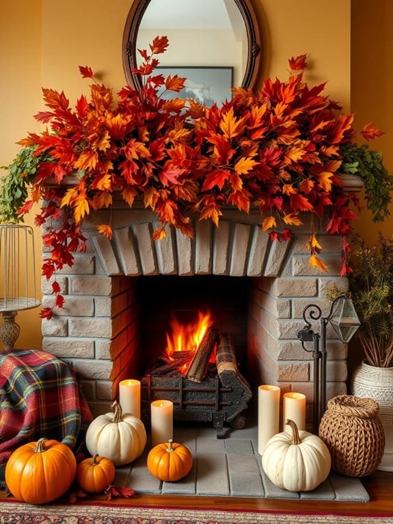 autumn fireplace decor tips