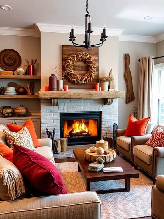 autumn inspired room transformation