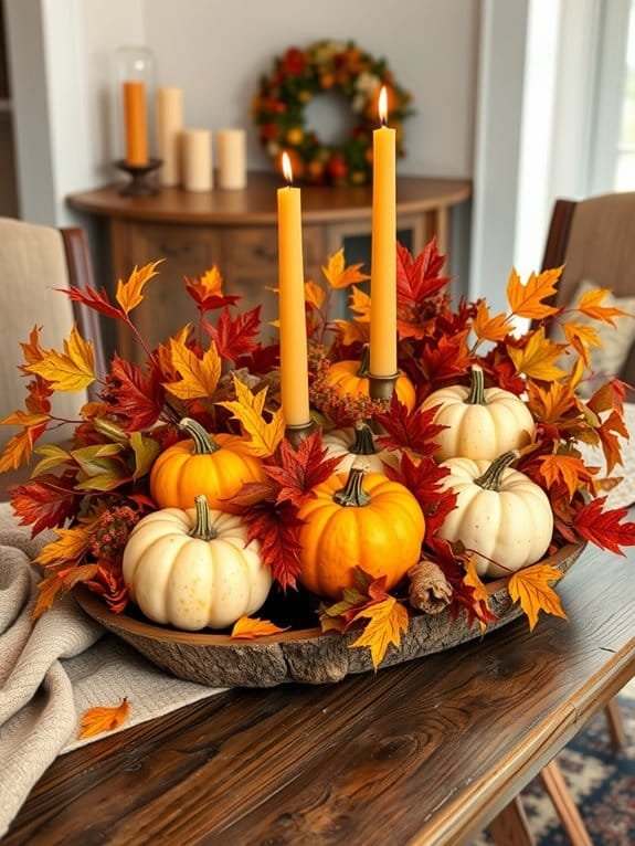 autumn inspired table decoration