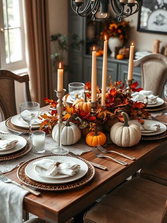 autumn themed dining table essentials