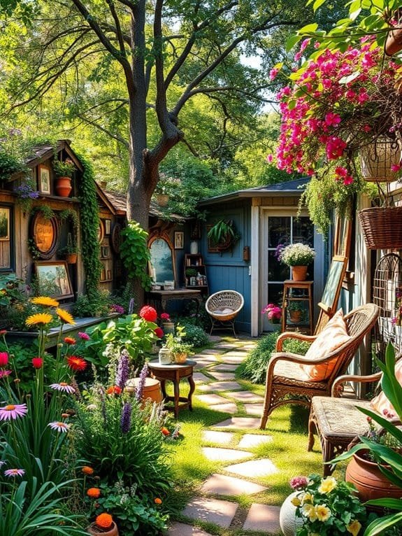 bohemian cottage garden inspiration