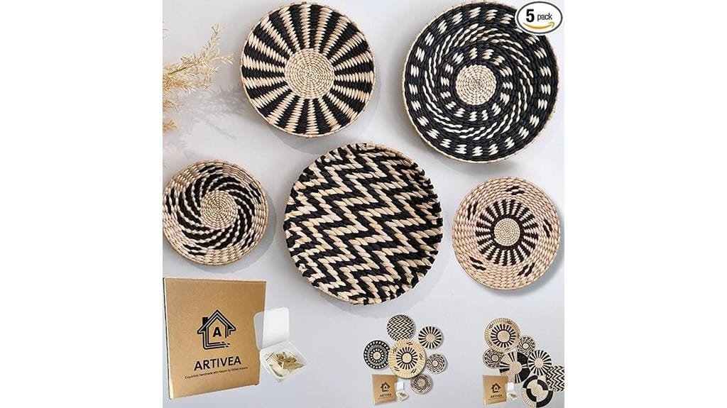 boho basket wall decor