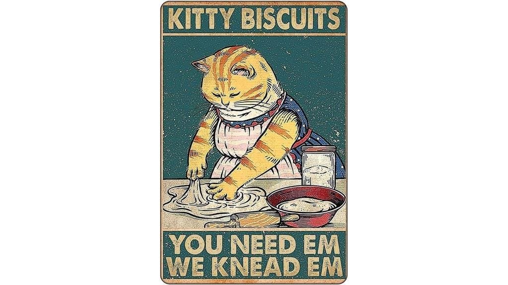 cat themed decorative sign