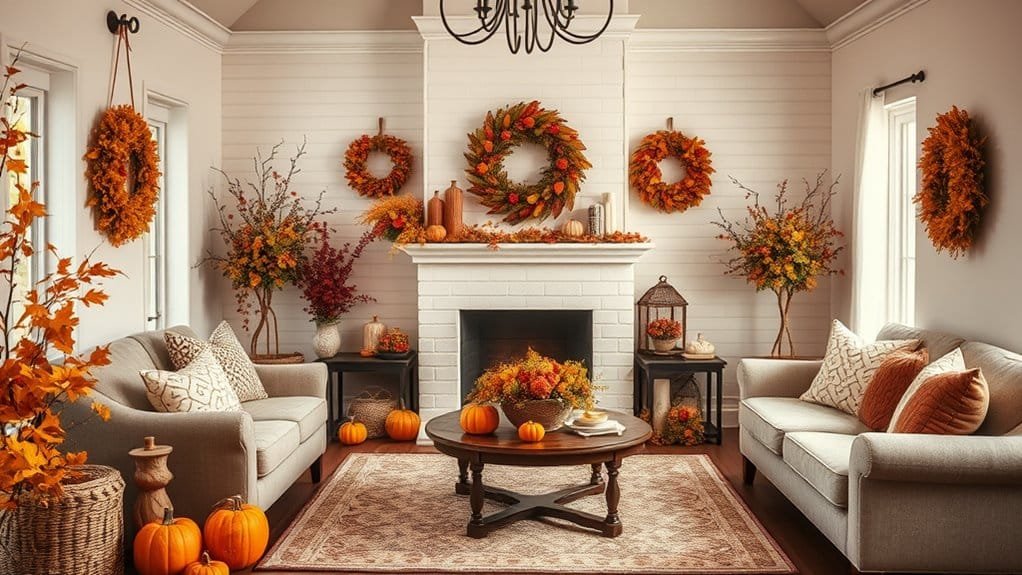 changing seasonal decorations