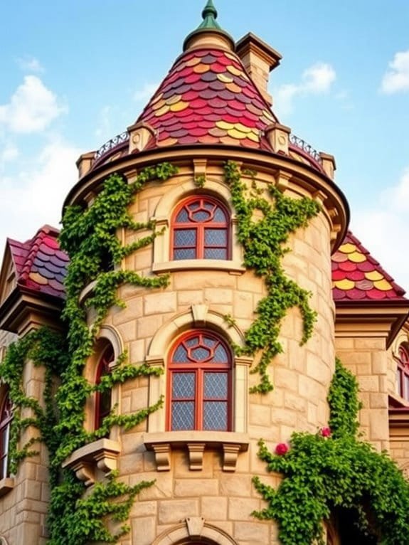 charming castle with turret