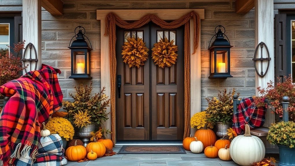 charming rustic lantern displays