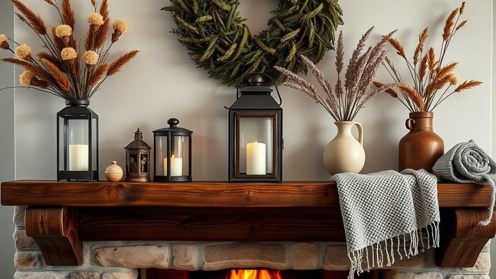charming rustic mantel inspirations