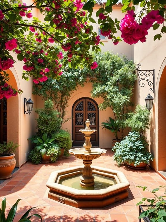 charming spanish courtyard ambiance