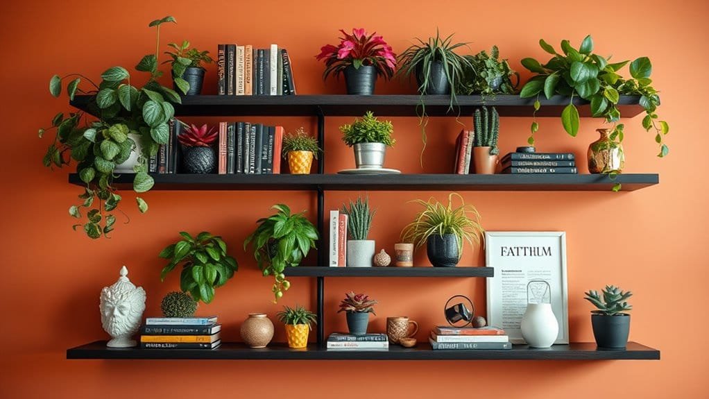 chic wall mounted storage solutions