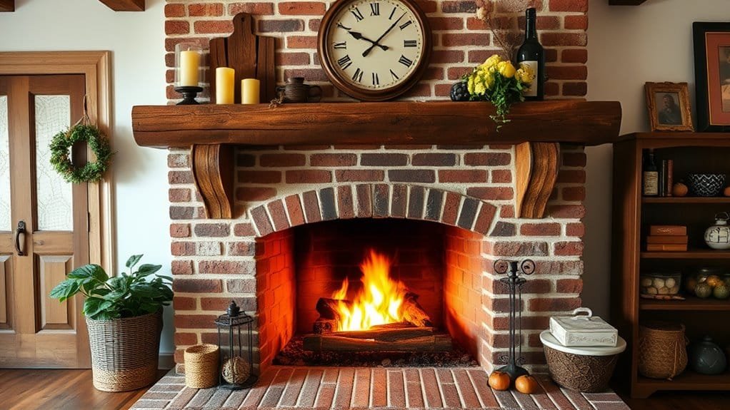 classic rustic fireplace design