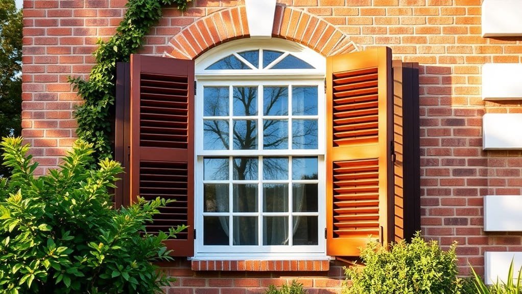 classic wooden window treatment