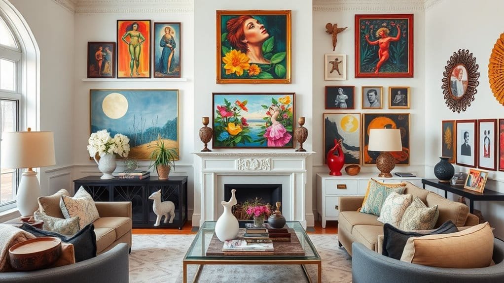 collecting distinctive artworks together