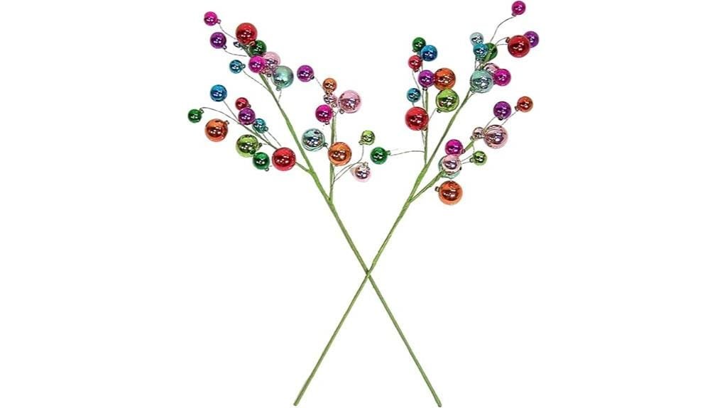 colorful bell garland set