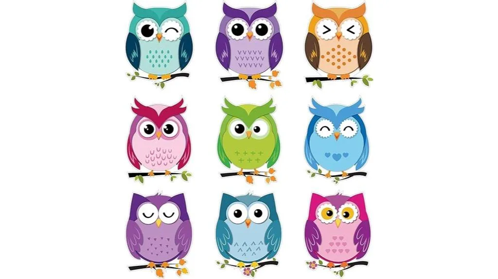 colorful owl classroom decorations