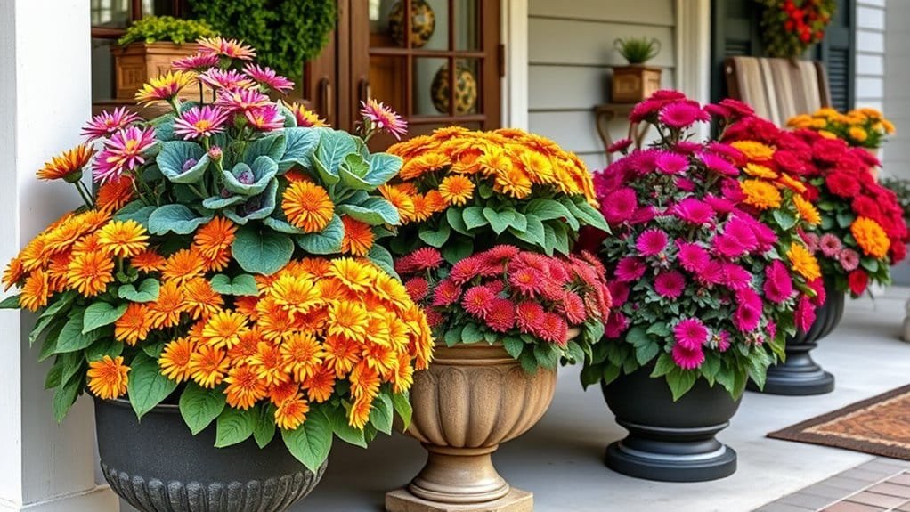 colorful plant containers