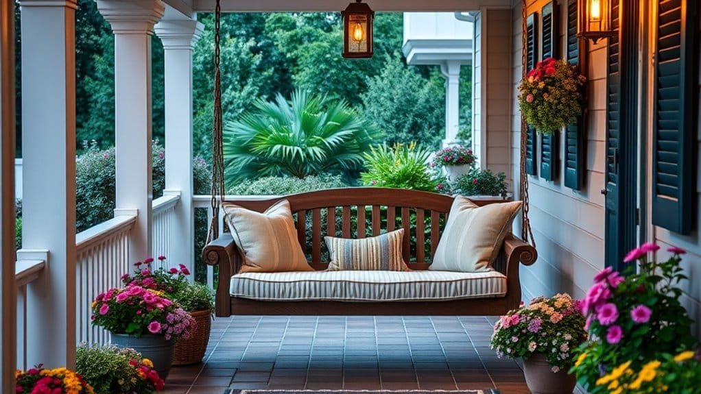 cozy outdoor seating area