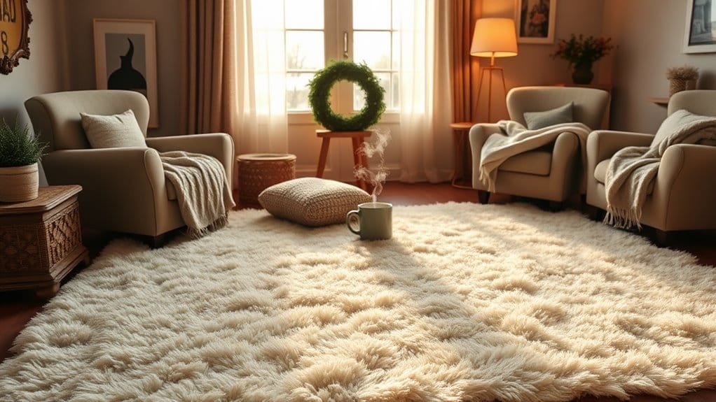 cozy soft textured flooring