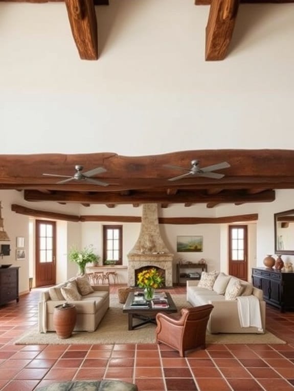 cozy spanish interior features